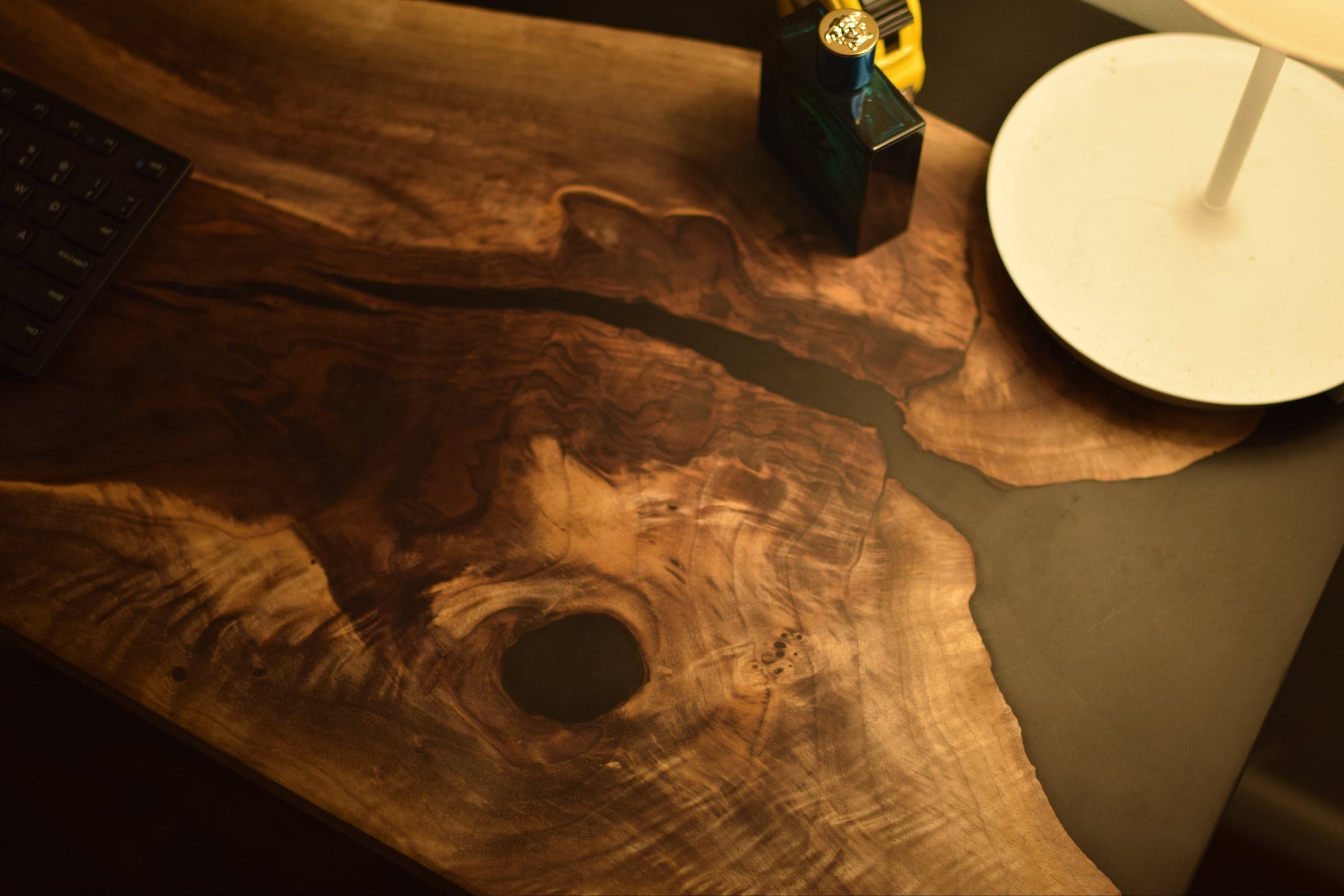 Black Walnut Epoxy Desk