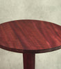 Purple Heart Hand Carved Side Table: 4-Leg