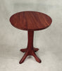 Purple Heart Hand Carved Side Table: 4-Leg