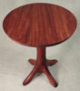 Purple Heart Hand Carved Side Table: 4-Leg