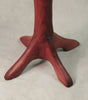 Purple Heart Hand Carved Side Table: 4-Leg