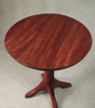 Purple Heart Hand Carved Side Table: 4-Leg