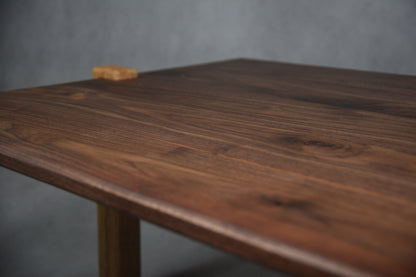 Black Walnut & Red Oak Waterfall Coffee Table
