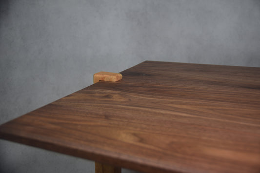 Black Walnut & Red Oak Waterfall Coffee Table