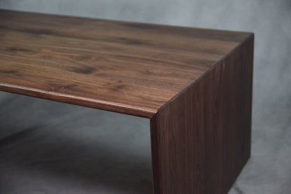 Black Walnut & Red Oak Waterfall Coffee Table