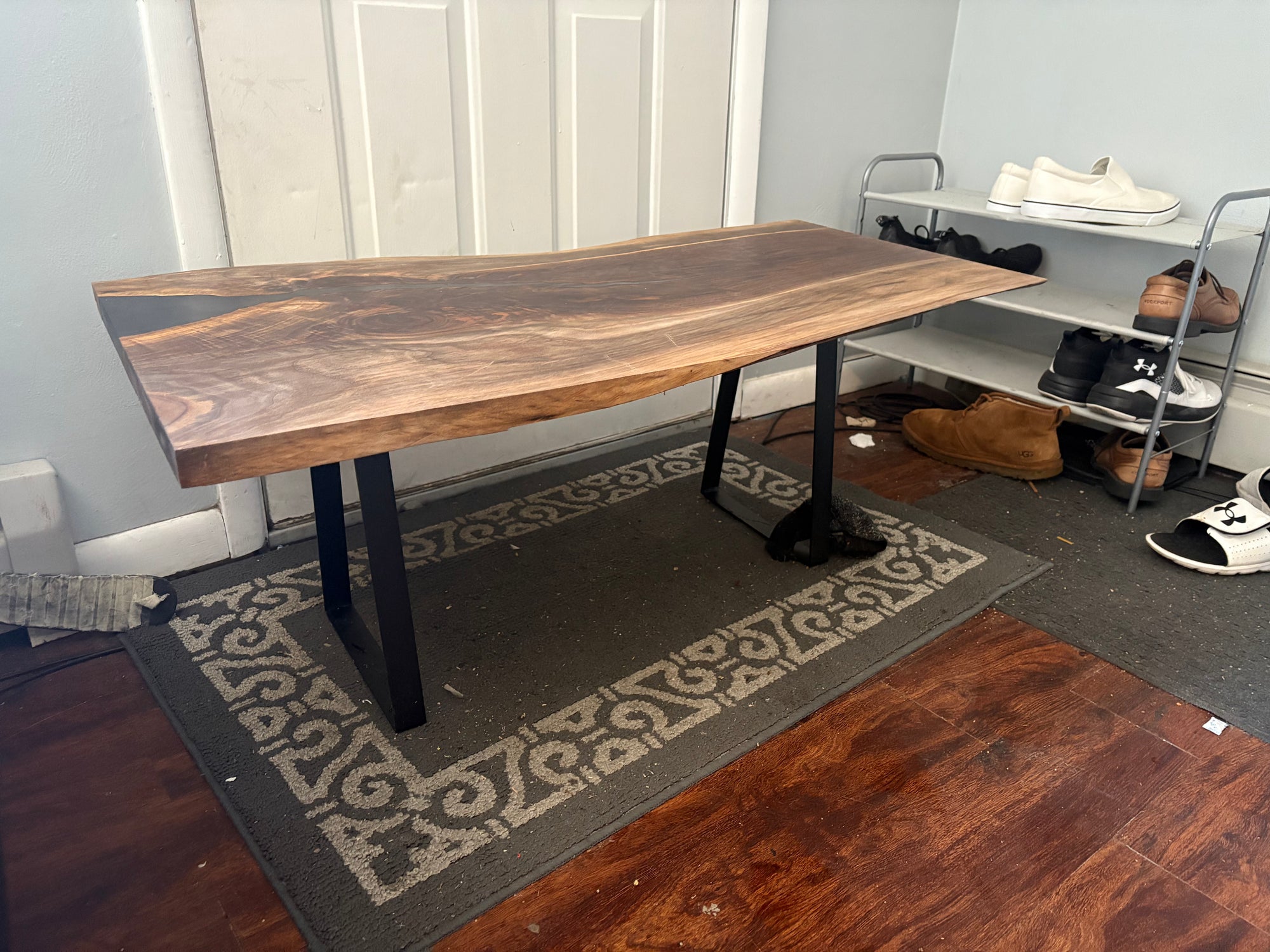 Walnut & Epoxy Live Edge Coffee Table