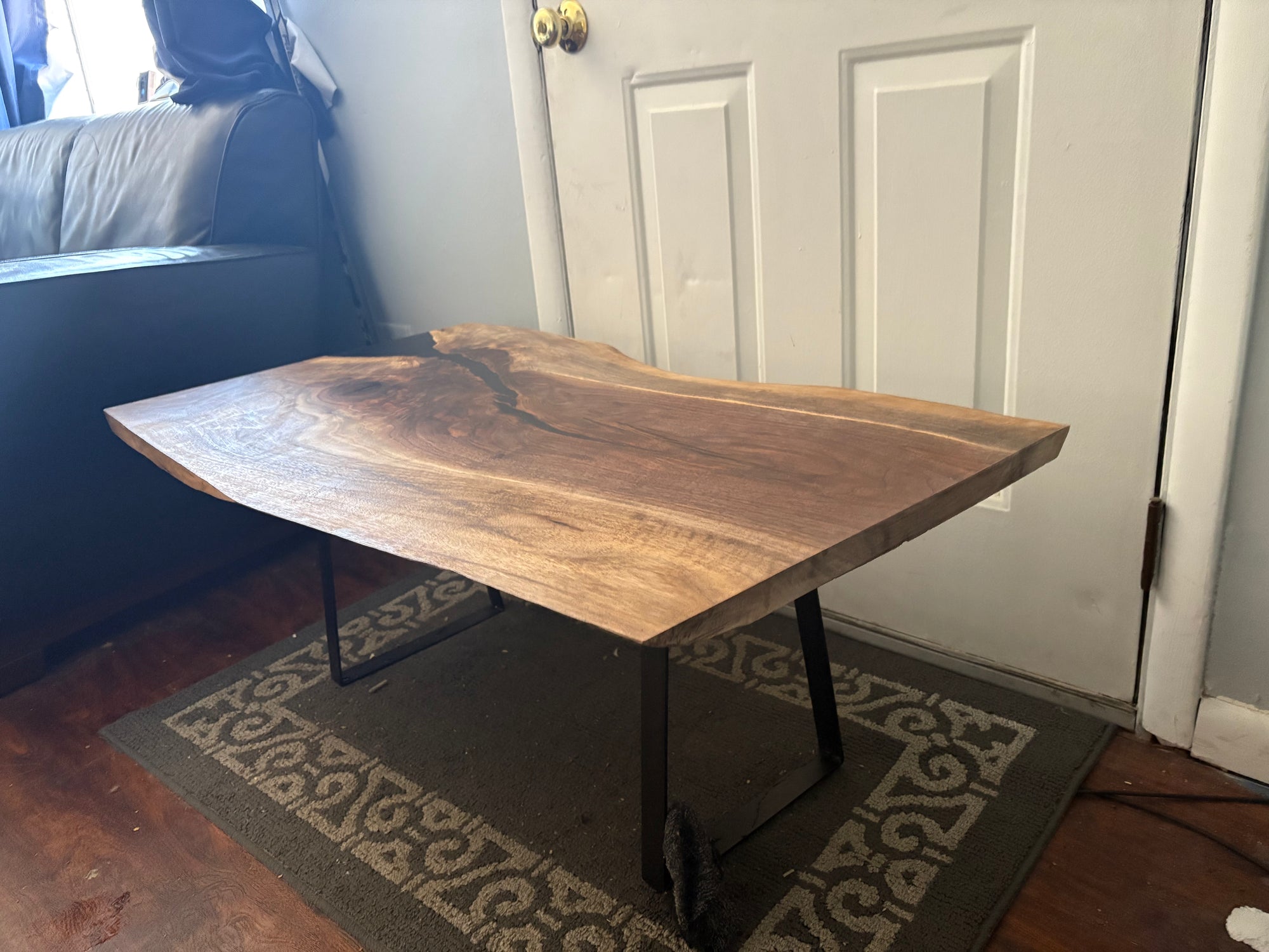 Walnut & Epoxy Live Edge Coffee Table