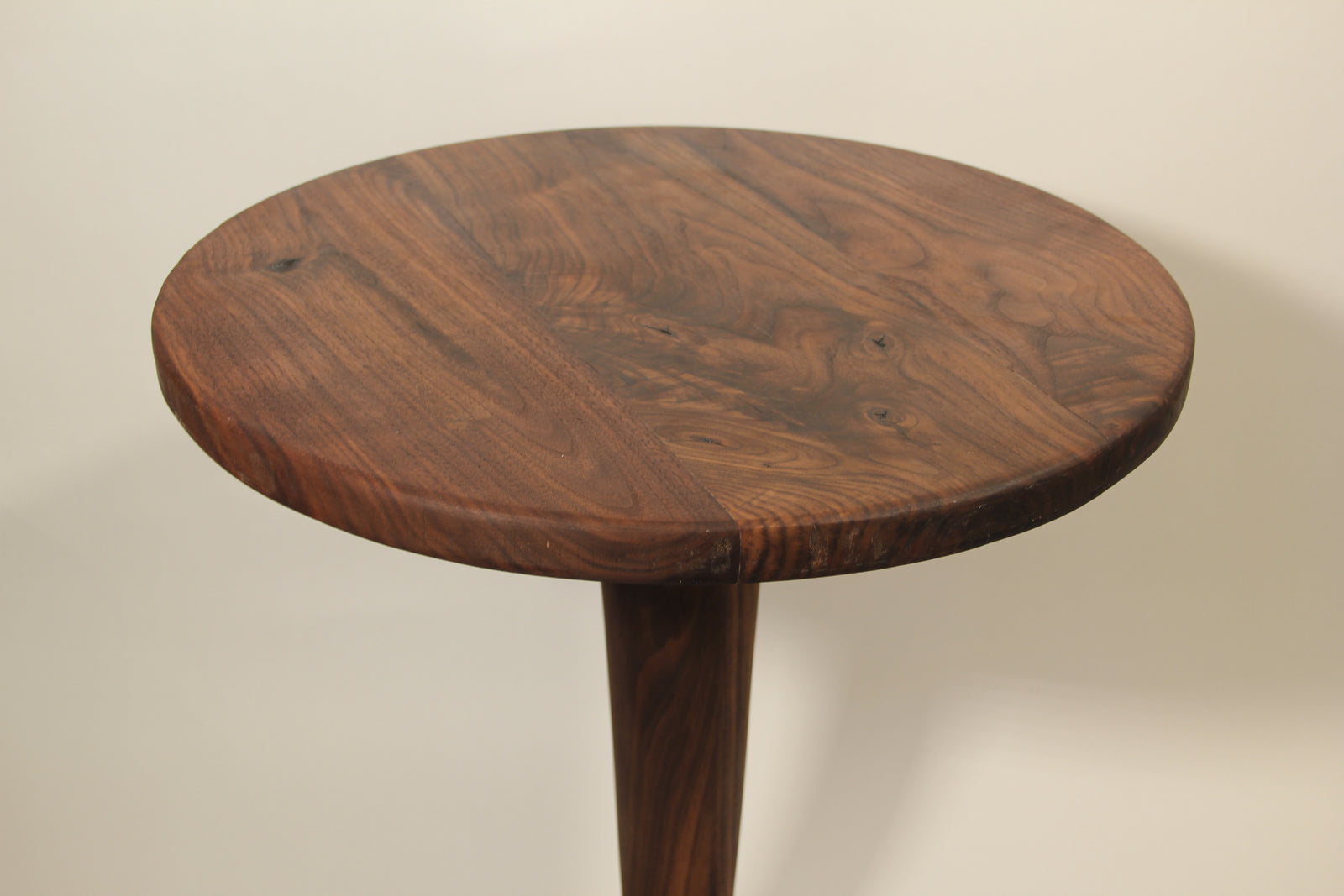 Black Walnut Circular End/Side Table #1