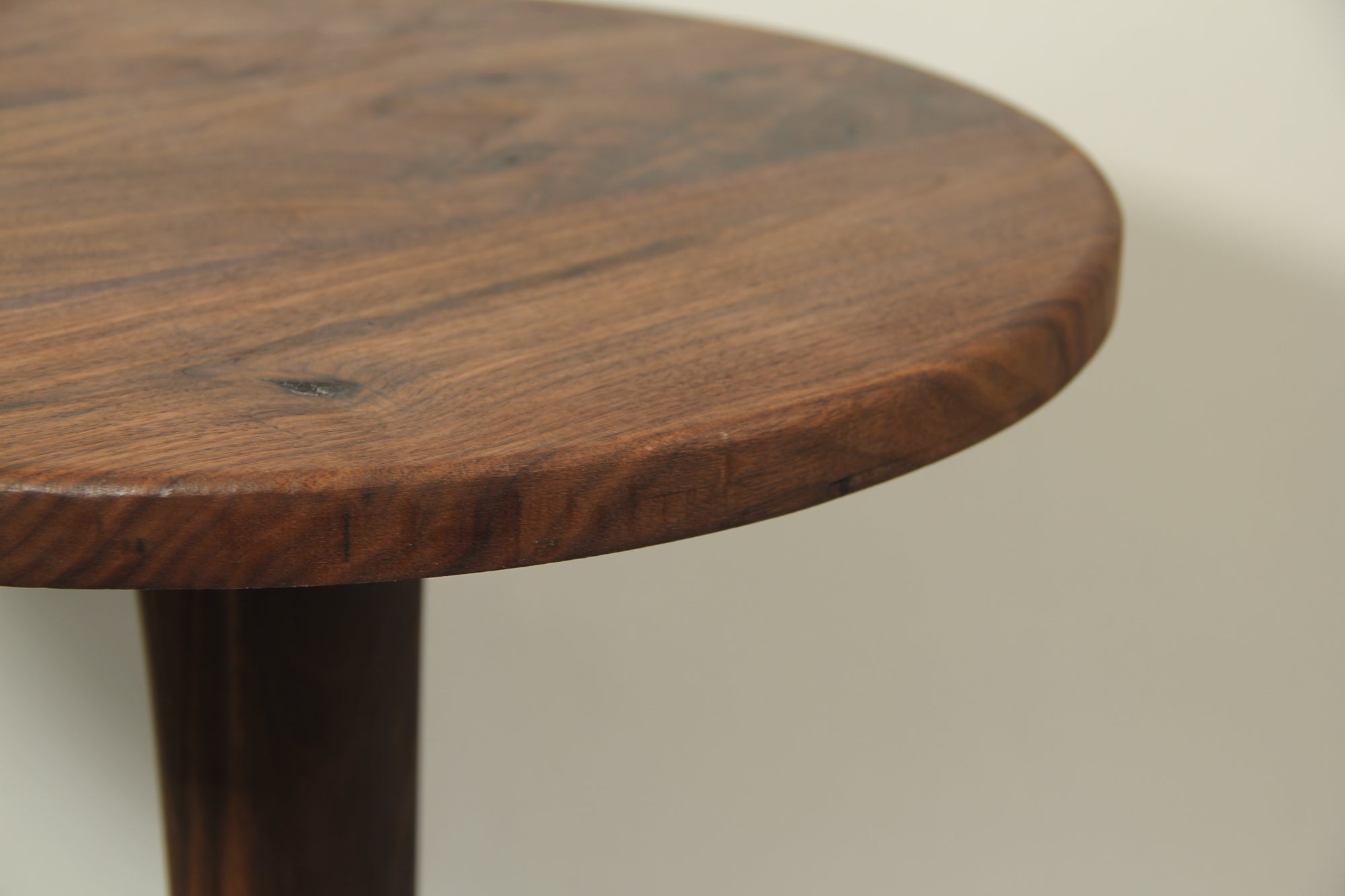 Black Walnut Circular End/Side Table #1