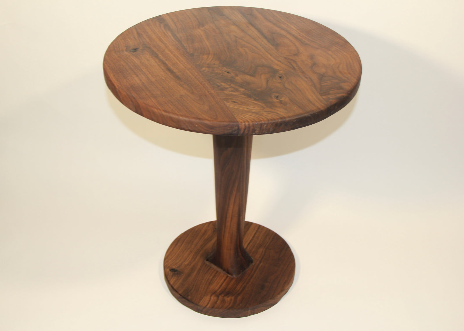 Black Walnut Circular End/Side Table #1