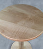 Curly Maple Black Circular End/Side Table #3