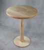 Curly Maple Black Circular End/Side Table #3