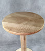 Curly Maple Black Circular End/Side Table #3
