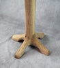 Curly Maple Hand Carved Side Table: 4-Leg
