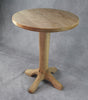 Curly Maple Hand Carved Side Table: 4-Leg