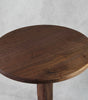 Black Walnut Hand Carved Side Table: 4-Leg