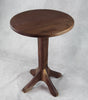 Black Walnut Hand Carved Side Table: 4-Leg
